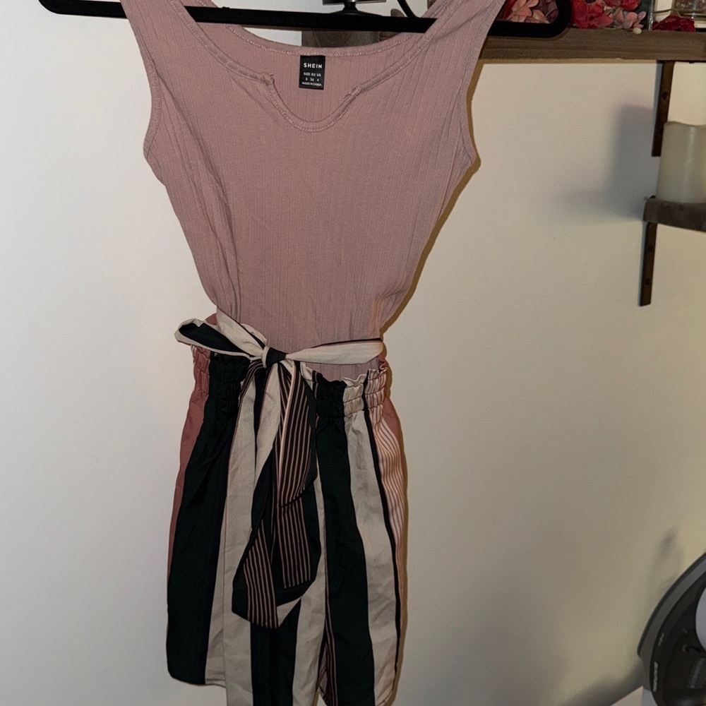 SHEIN Pink and Black jumper